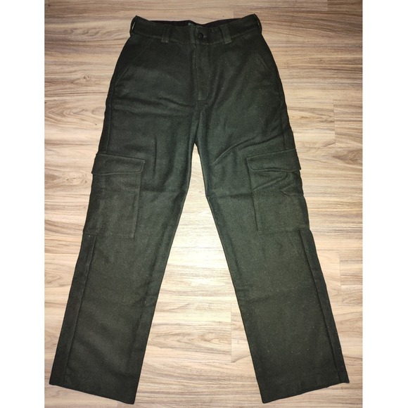 Cabelas Other - Cabelas Mens 100% Wool Cargo Hunting Pants Forest Green 34 Reg M06PT225K